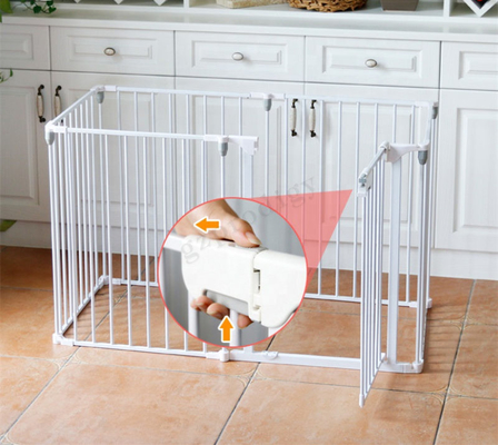 Parc pliable blanc de bébé de Multiscene extensible avec la serrure automatique