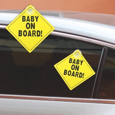 Enfant ISO9001 imperméable à bord de l'autocollant, inodore personnalisé à bord du signe de voiture