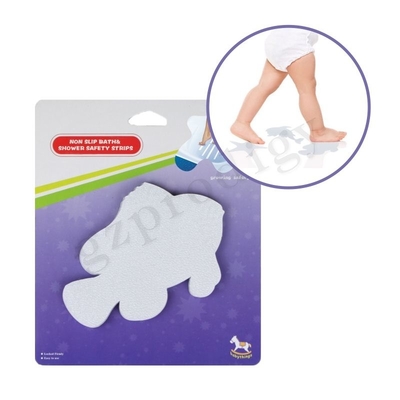 Bande dessinée claire en forme d'autres produits pour bébés autocollant antidérapant pour sol de salle de bain