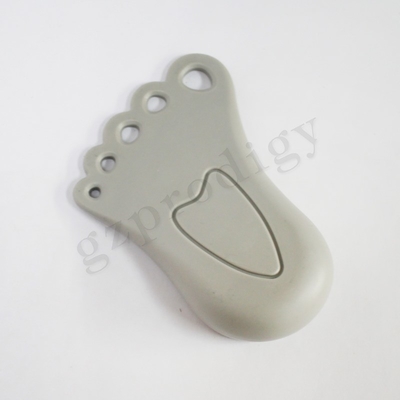 Cale en plastique de porte de bébé de protecteur d'enfants de sécurité de cale gris-clair molle de porte