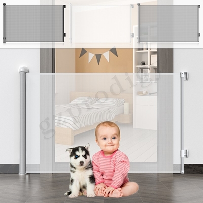 La protection d'escalier d'enfants adaptent la porte aux besoins du client de Mesh Expandable Gate Retract A de soutien 72 pouces