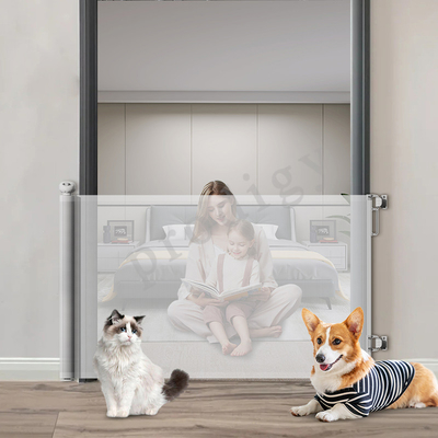 CPC/EN1930 Porte rétractable pour bébé sans poinçon supplémentaire de 120 pouces pour animaux de compagnie