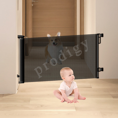Porte de sécurité pour bébé rétractable métallique de 3 mètres
