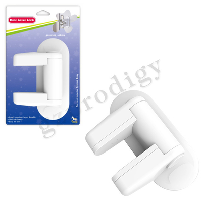 Couleur blanche de la serrure DB002 de levier de porte de poignée de bébé de produits faciles de sécurité