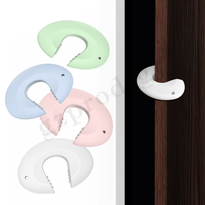 Butoir de porte de dessin animé à l'épreuve des enfants en silicone pour la protection contre le pincement des doigts de bébé