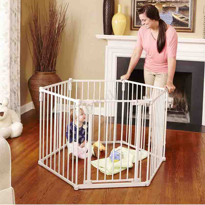 Parc pliable blanc de bébé de Multiscene extensible avec la serrure automatique