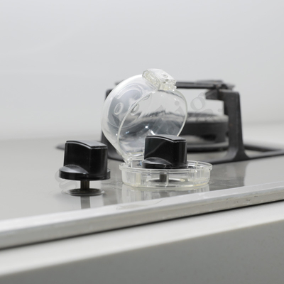 Gaz transparent de grande taille Oven Knob Safety Cover de fixation adhésive