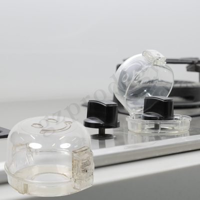 Gaz transparent de grande taille Oven Knob Safety Cover de fixation adhésive