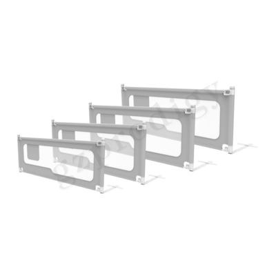 Levage détachable évident de Grey Iron Baby Bed Rail verticalement