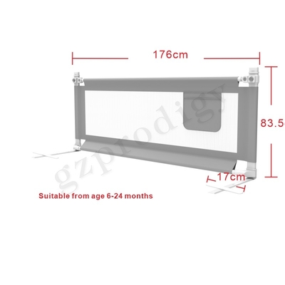 1.8m Mesh Bed Safety Guard, pare-chocs multifonctionnel de lit d'enfant en bas âge