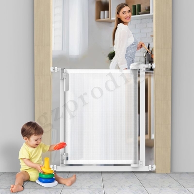 Barrière escamotable légère vigoureuse Durable White Color d'animal familier de porte de bébé