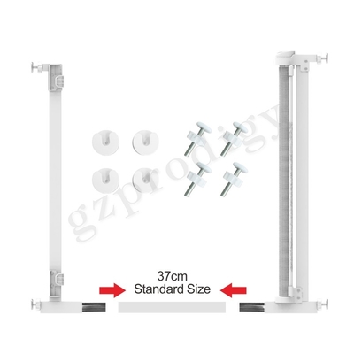Barrière escamotable légère vigoureuse Durable White Color d'animal familier de porte de bébé