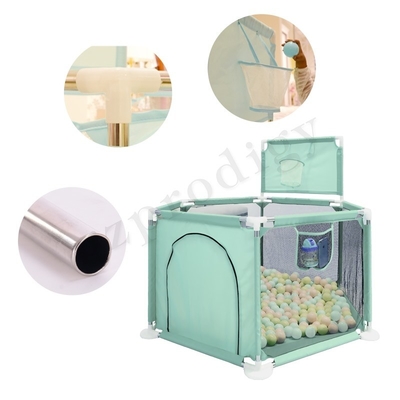 Barrière portative multicolore pliable Oxford Fabric Material de Playard de bébé