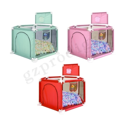 Barrière portative multicolore pliable Oxford Fabric Material de Playard de bébé