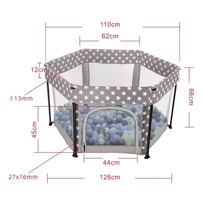 Utilisation d'intérieur et extérieure en métal de tissu de bébé de Playard de pliage de parc portatif multifonctionnel de voyage