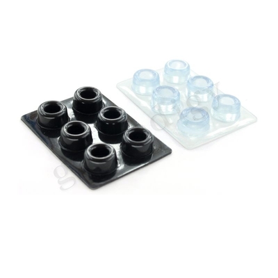La porte de butoir de mur pratique de Multiscene arrêtent antidérapant transparent