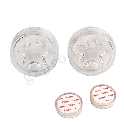 Prodigy étoile de PVC ronde 45 * 15mm bouton de porte tampon de muffle Plâtre de porte en plastique