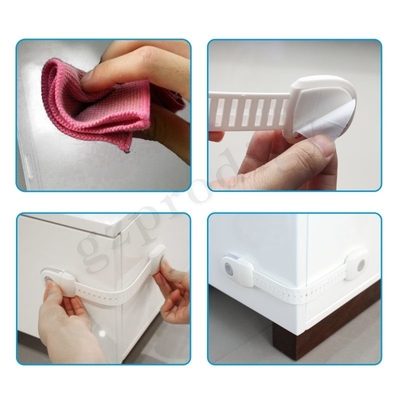 Verrous multi d'utilisation de nouveau de la conception TPR+PP 239*35*15mm de bébé tiroir réglable de sécurité
