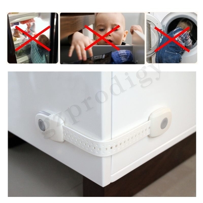 Verrous multi d'utilisation de nouveau de la conception TPR+PP 239*35*15mm de bébé tiroir réglable de sécurité