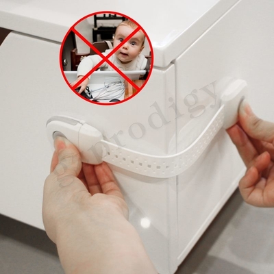 Verrous multi d'utilisation de nouveau de la conception TPR+PP 239*35*15mm de bébé tiroir réglable de sécurité