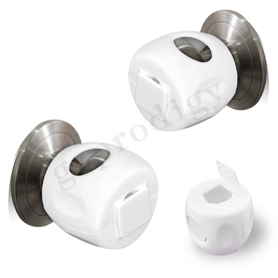 Couleur blanche en plastique de la sécurité de bébé de Prodigy 62x66mm pour la poignée de porte