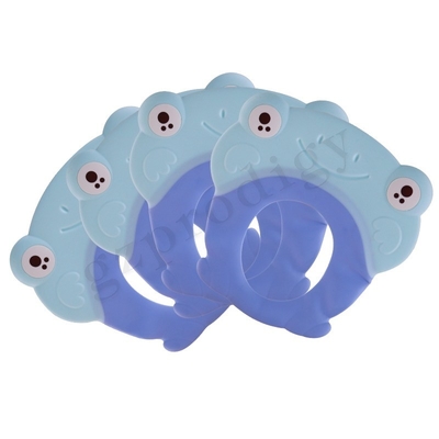 Matériel non-toxique 26.5x25.7cm du chapeau pp TPR de Bath de bébé de Multiscene 	Chapeau de shampooing de bébé