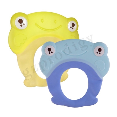Matériel non-toxique 26.5x25.7cm du chapeau pp TPR de Bath de bébé de Multiscene 	Chapeau de shampooing de bébé