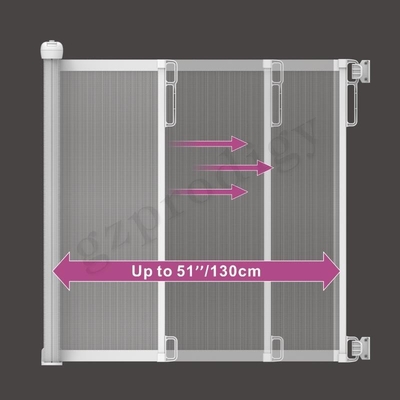 Porte Rollable extensible extérieure de bébé d'OEM Retractabe pour des escaliers d'enfants