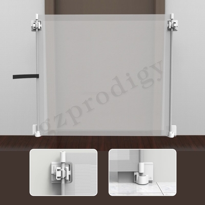 Porte de pliage de barrière d'escalier pour le matériel universel de tissu de PVC de chiens