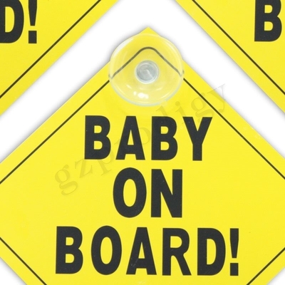 Enfant ISO9001 imperméable à bord de l'autocollant, inodore personnalisé à bord du signe de voiture