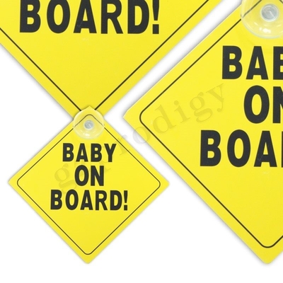 Enfant ISO9001 imperméable à bord de l'autocollant, inodore personnalisé à bord du signe de voiture