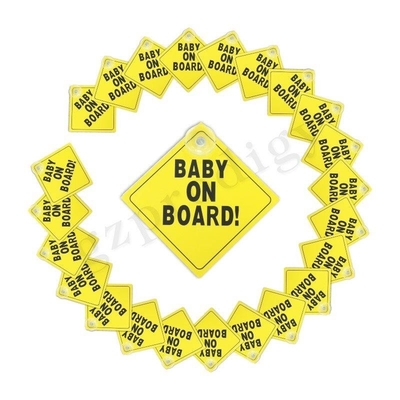 Enfant ISO9001 imperméable à bord de l'autocollant, inodore personnalisé à bord du signe de voiture