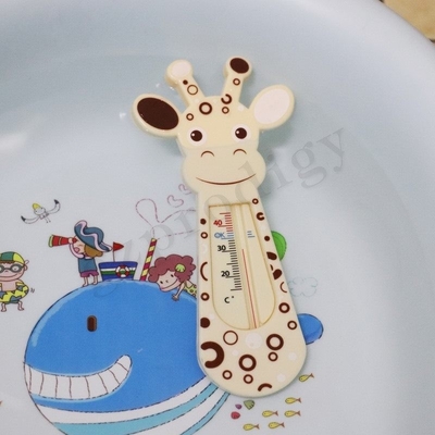 Forme inodore de bande dessinée de bébé d'éclat de thermomètre résistant de Bath