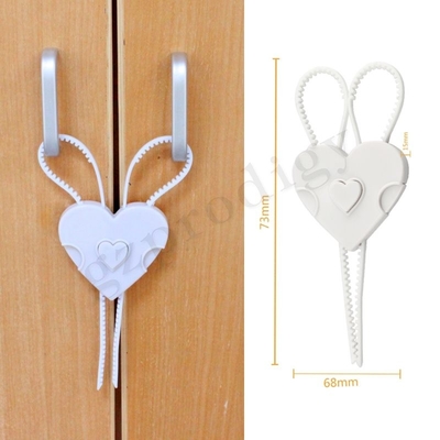 Couleur blanche sans danger pour les enfants Bendable non adhésive de sécurité de poignée de porte