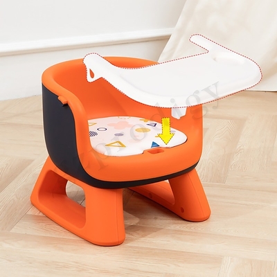 Chaise pliante légère de bébé de PVC de chaise pliante multifonctionnelle de bébé avec le plat de dîner