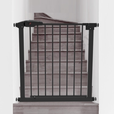 Porte noire sans danger pour les enfants d'escalier en métal d'ASTM, portes vigoureuses de bébé pour des escaliers
