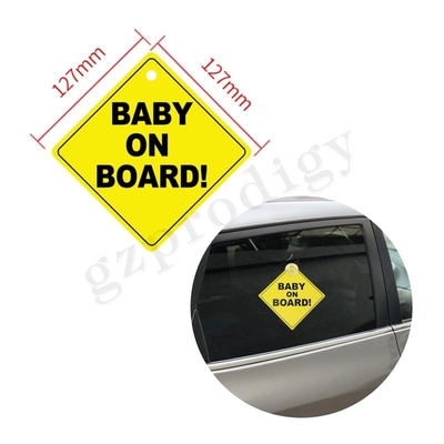 Bébé imperméable à bord de l'autocollant 135x135mm universel pratique