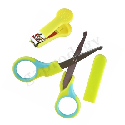 Kit d'ongles pour bébé Kit de manucure pour bébé et pack de ciseaux à ongles pour bébé avec judas de sécurité pour nouveau-né