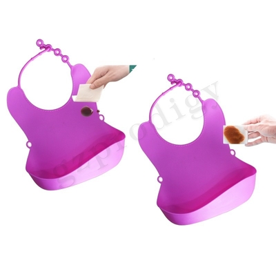Bavoirs d'alimentation pour bébé réglables imperméables mangeant des bavoirs anti-sales