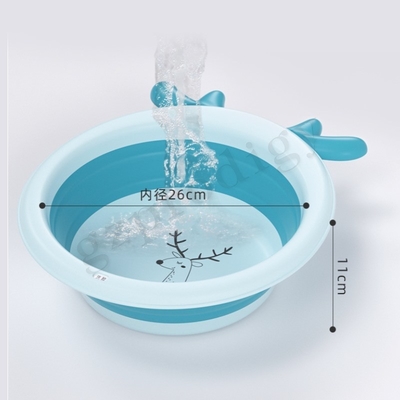 Style de bande dessinée pliable de TPE de lavabo de ménage de voyage portatif