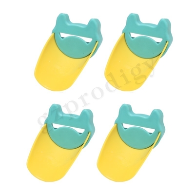 Prolongateur de robinet en plastique jaune vert Animal Looks pour enfants