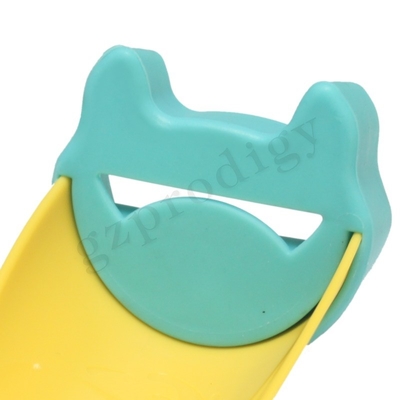 Prolongateur de robinet en plastique jaune vert Animal Looks pour enfants