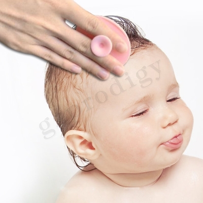 EN71 Bébé Brosse De Bain Sécurité Prendre La Douche Soins Du Cuir Chevelu Brosse Douce En Silicone