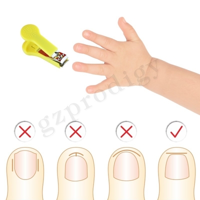 Coupe-ongles en acier au carbone de couleur rose soins de santé pour enfants mignons en plastique à tendance chaude pour bébé