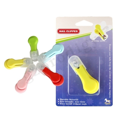 Coupe-ongles en acier au carbone de couleur rose soins de santé pour enfants mignons en plastique à tendance chaude pour bébé