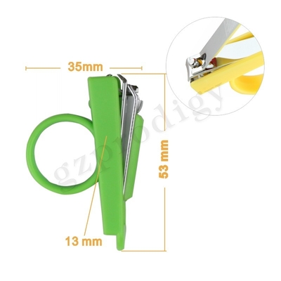 Coupe-ongles professionnel pour bébé couleur verte en acier mode coupe-ongles Kit de soins de santé
