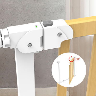 Extensible aucune fin automatique large supplémentaire de forage de Multiscene de bébé de porte blanche en métal