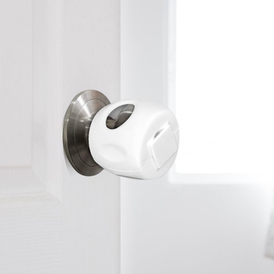 Couleur blanche en plastique de la sécurité de bébé de Prodigy 62x66mm pour la poignée de porte