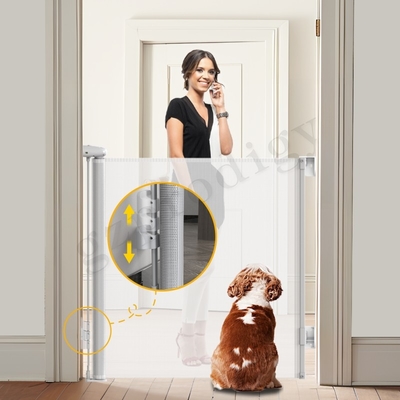 La protection d'escalier d'enfants adaptent la porte aux besoins du client de Mesh Expandable Gate Retract A de soutien 72 pouces