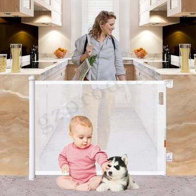 La porte escamotable de chien de porte pliable de sécurité de nourrissons de preuve de bébé pour la porte 84 avancent Mesh Gate petit à petit escamotable